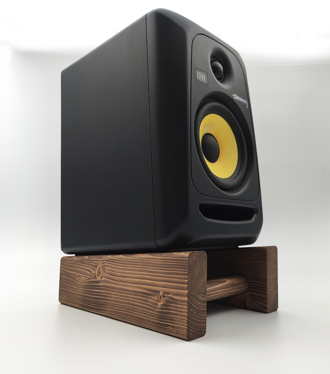 2x Speaker Stand in Solid Pine Tilted Speaker Stands Audio Etsy