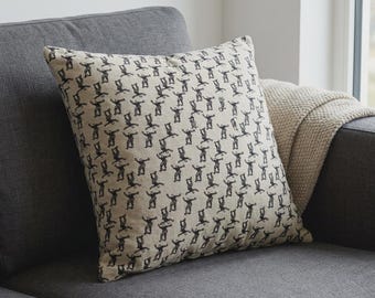 Skateboarder Pillow Cover | Soft Linen-Look Fabric | Multiple Sizes