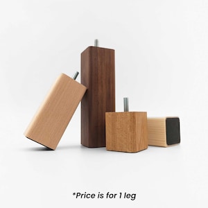 Solid Walnut Furniture Leg: Handcrafted Cabinet, Sofa, Bed Feet