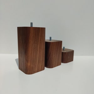 Thick furniture legs - Big furniture legs solid wood - cabinet feet - cupboard base feet - Bed support - Sold As 1 Leg