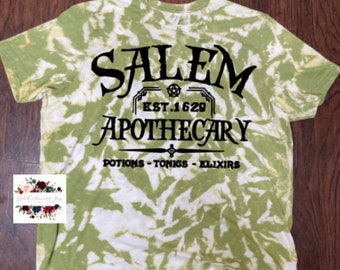 Salem Apothercary| Halloween| Bleached Tee| Hocus Pocus Bleached Tee|