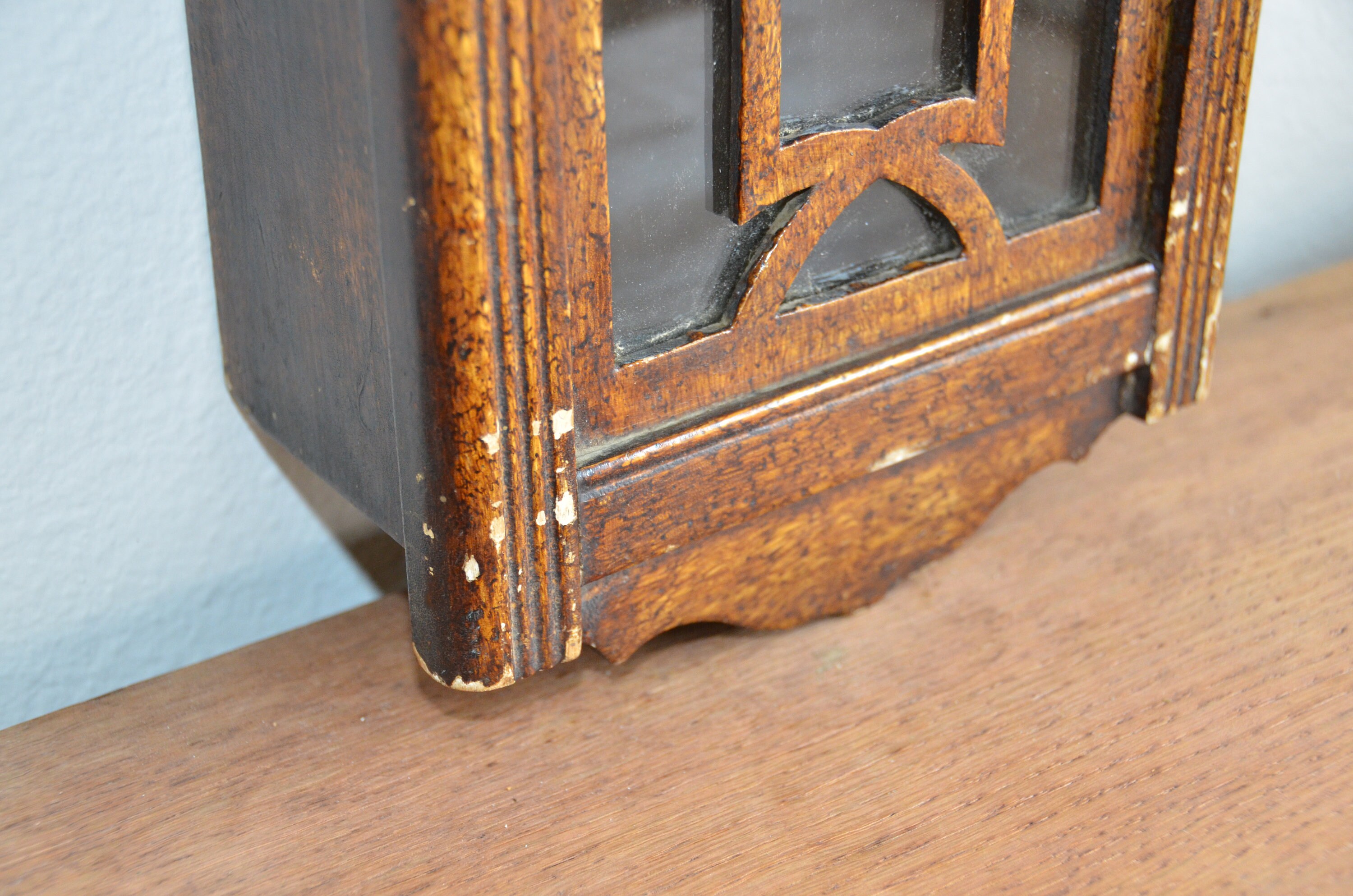 Vintage Clock Wood Display Box Old Clock Case Etsy