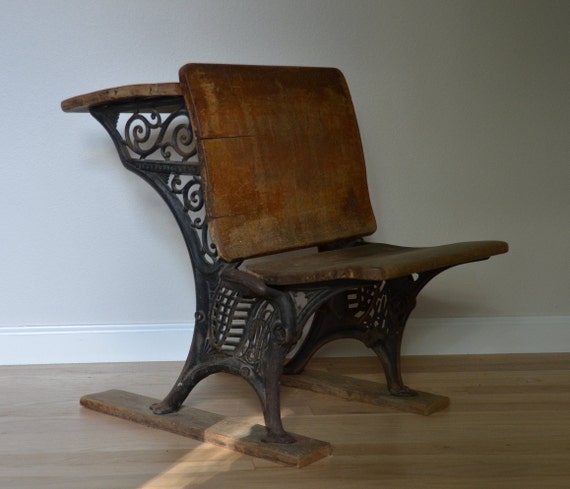 vintage childrens desk and chair