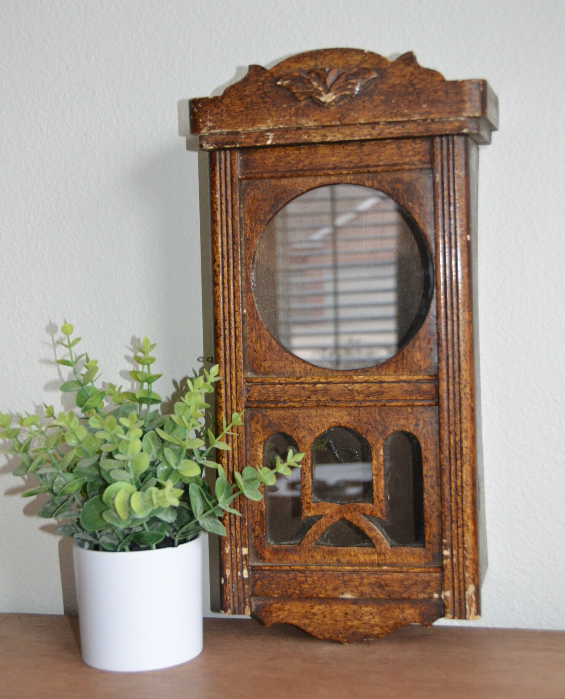 Vintage Clock Wood Display Box Old Clock Case Etsy UK