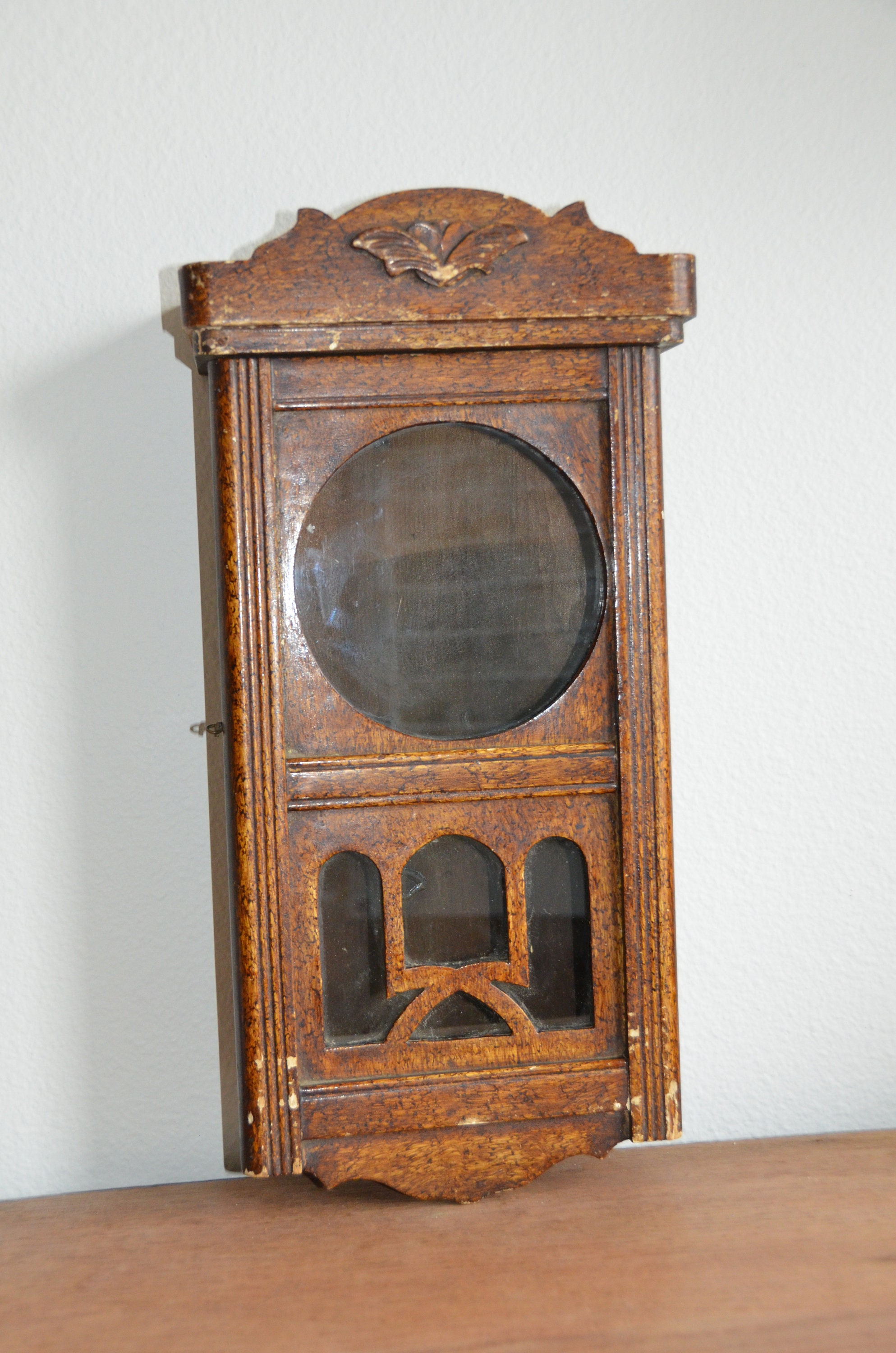Vintage Clock Wood Display Box Old Clock Case Etsy