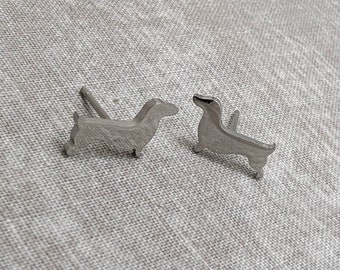 Dachshund Stud Earrings | Wiener Dog Stud Earrings | Pet Earrings | Stainless Steel