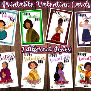 Kids Valentines Cards, Encanto Valentines Cards, Printable Valentine Cards, Valentines for girls, Dia de san valentin, valentines for boys