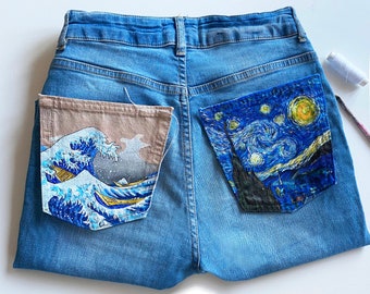 Featured image of post Jean Pocket Painting Ideas / #jeans #painting #art #artist #artideas #crafts #crafting #fabricpainting #landscape #artwork #acrylicpainting #acrylics.