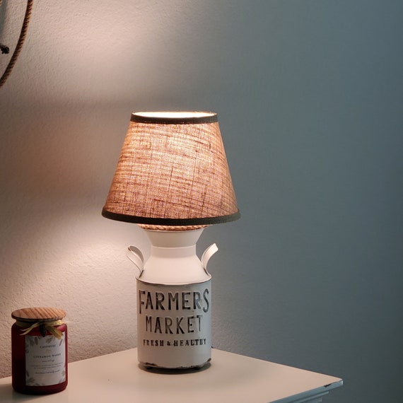 White Milk Jug Farmhouse Lamp White Milk Jug Farmhouse Lamp, Milk Jug Glass Table Lamp