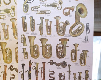 Poster Tuba and Other Serious Brass Instruments Musical