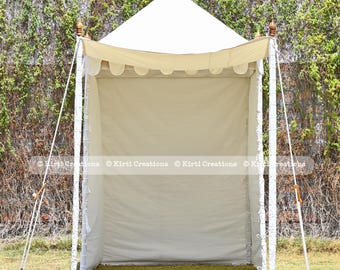 Klassieke strandtent (crèmekleur)