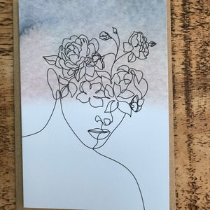 Hermoso cerebro - tarjeta de felicitación