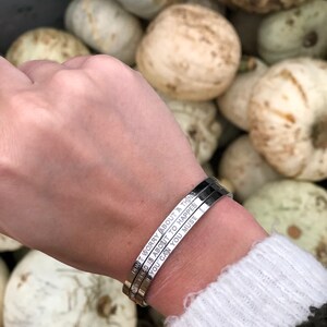 Quote Jewellery - Meaningful Bangles - Silver Plated Stainless Steel - Bracelet Trio