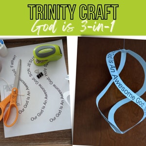 Bible Craft Trinity Sunday | God is 3-in-1 | Activity to Explain the Trinity: Father, Son, Holy Spirit | Triune God | One God Three Persons