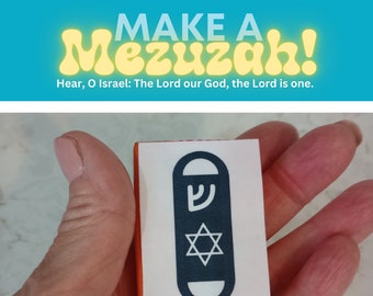 Bible Crafts Mezuzah DIY | Shema Hear, O Israel | Make a Mezuzah | Religious Study | Jewish Craft for Kids | Sunday School Christian Crafts
