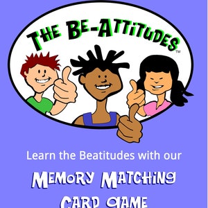 Play the Beatitudes card game to learn of God&#39;s blessings of favor bestowed on his children | Memorize the Beatitudes | Bible Memory Game