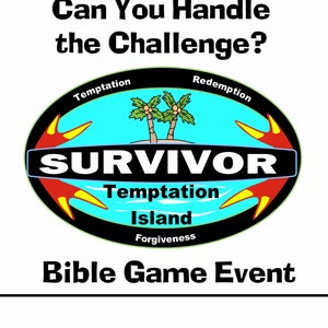 Survivor-Temptation Island Bible Game: Youth Ministry Event (PDF Download)