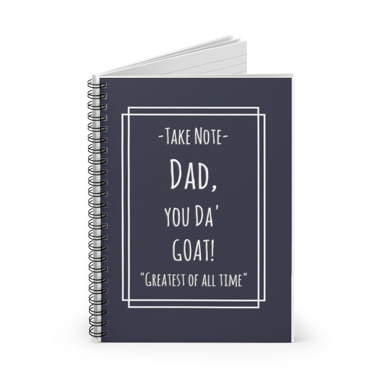 Father's Day Notebook  Dad's Day Planner  G.O.A.T. image 0