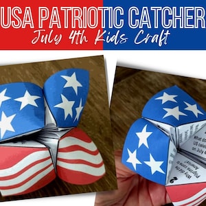 July 4th Craft Patriotic Kids | Fourth of July Children&#39;s Activity | USA Independence Day | United States Citizenship | American Celebration