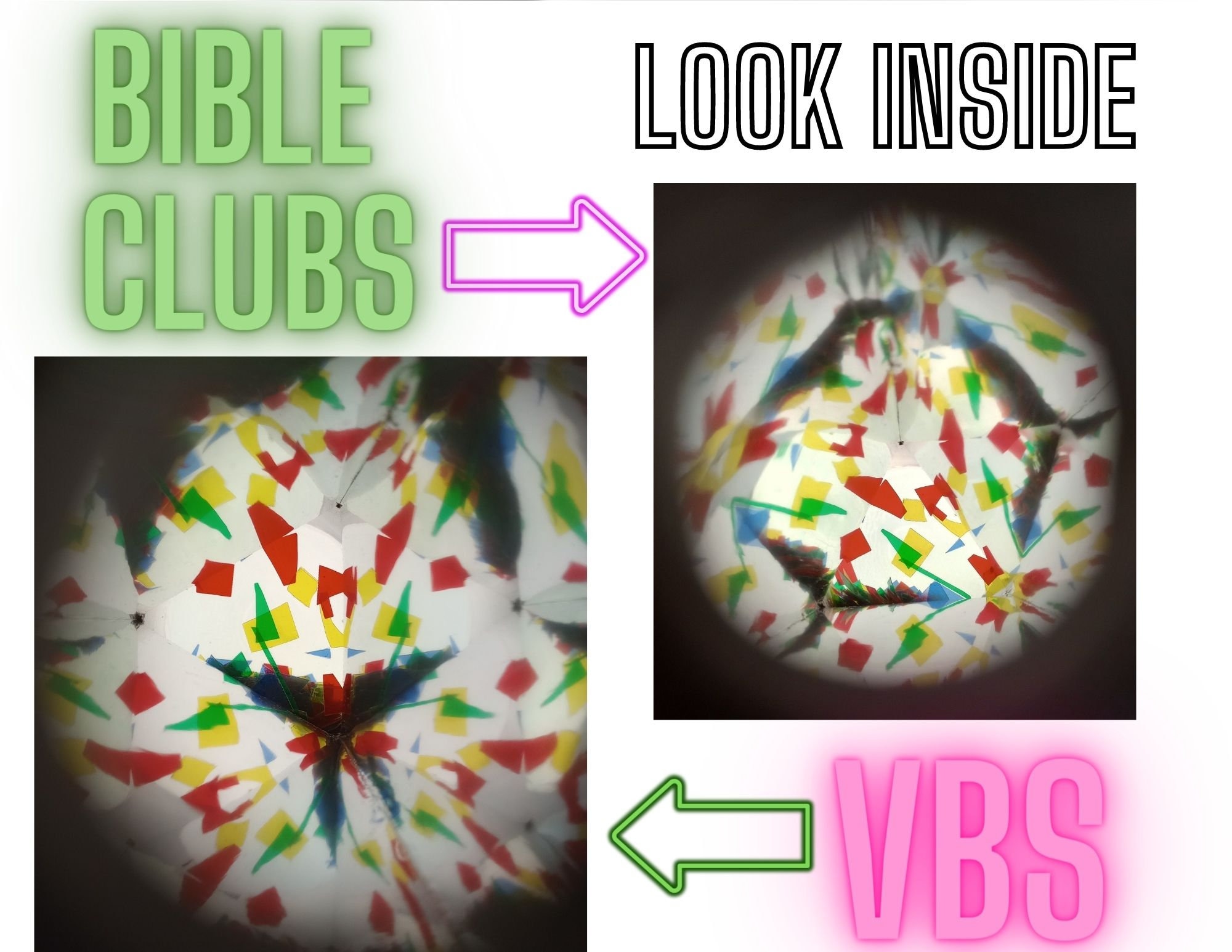 Bible Craft Kaleidoscope Jesus the Light of the World VBS Shine Jesus