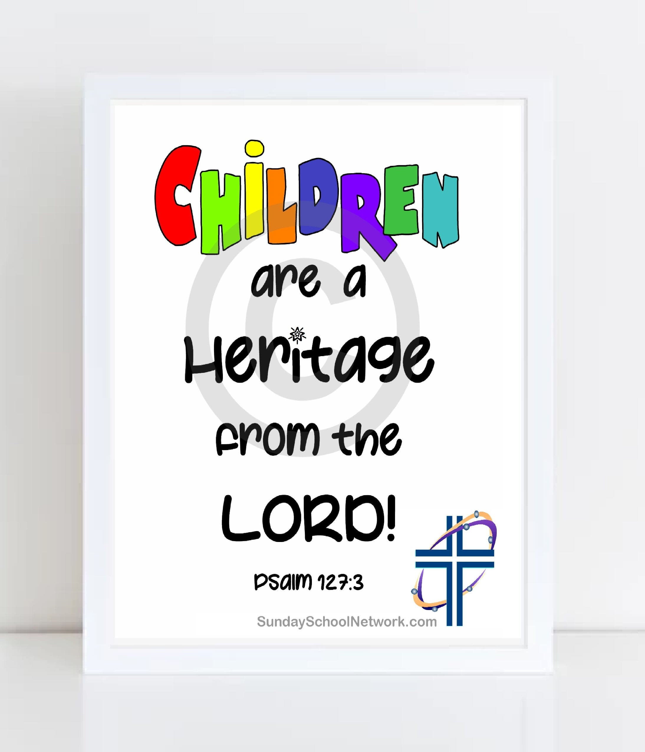 Wall Art Children Are A Heritage Digital Etsy