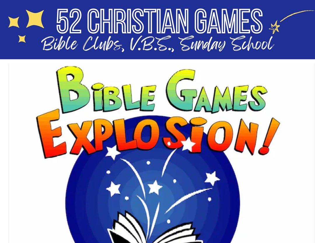 52 Bible Games for Kids, Sunday School Games, Children's Church ...