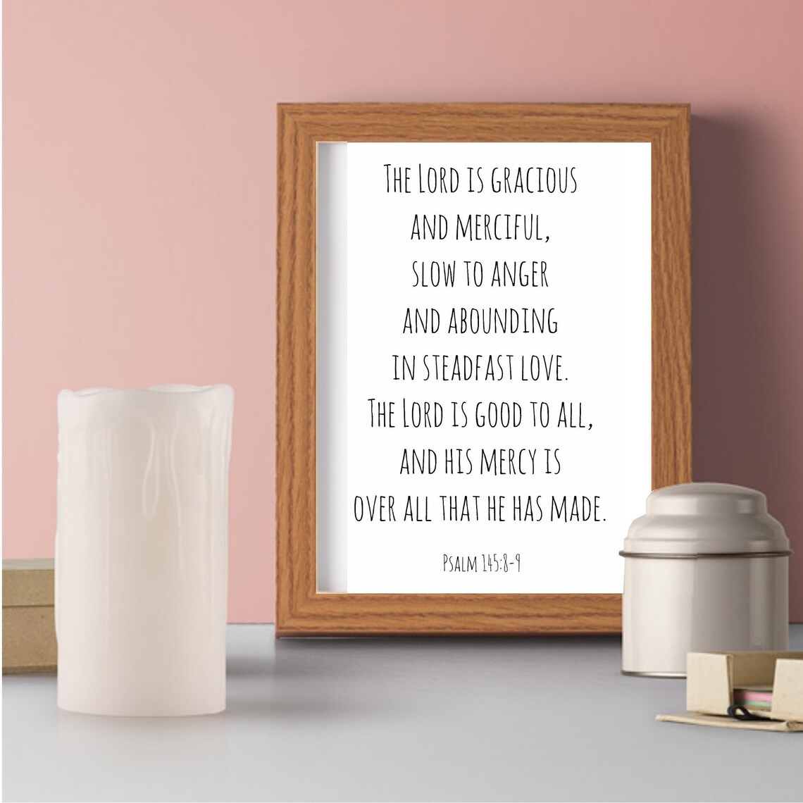 Bible Verse Printable Psalm 145:8-9 Scripture Wall Art - Etsy
