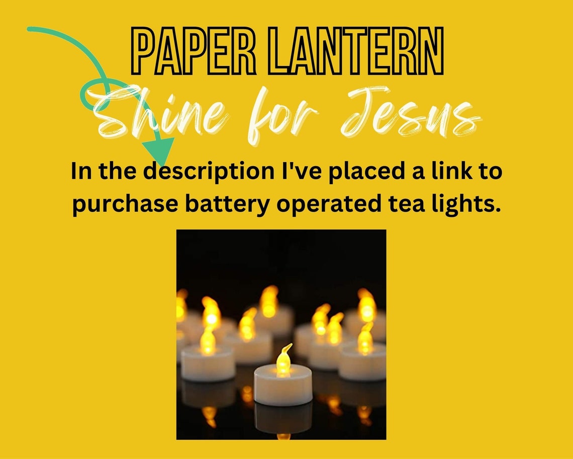 Jesus is the Light of the World SHINE for Jesus Paper Etsy