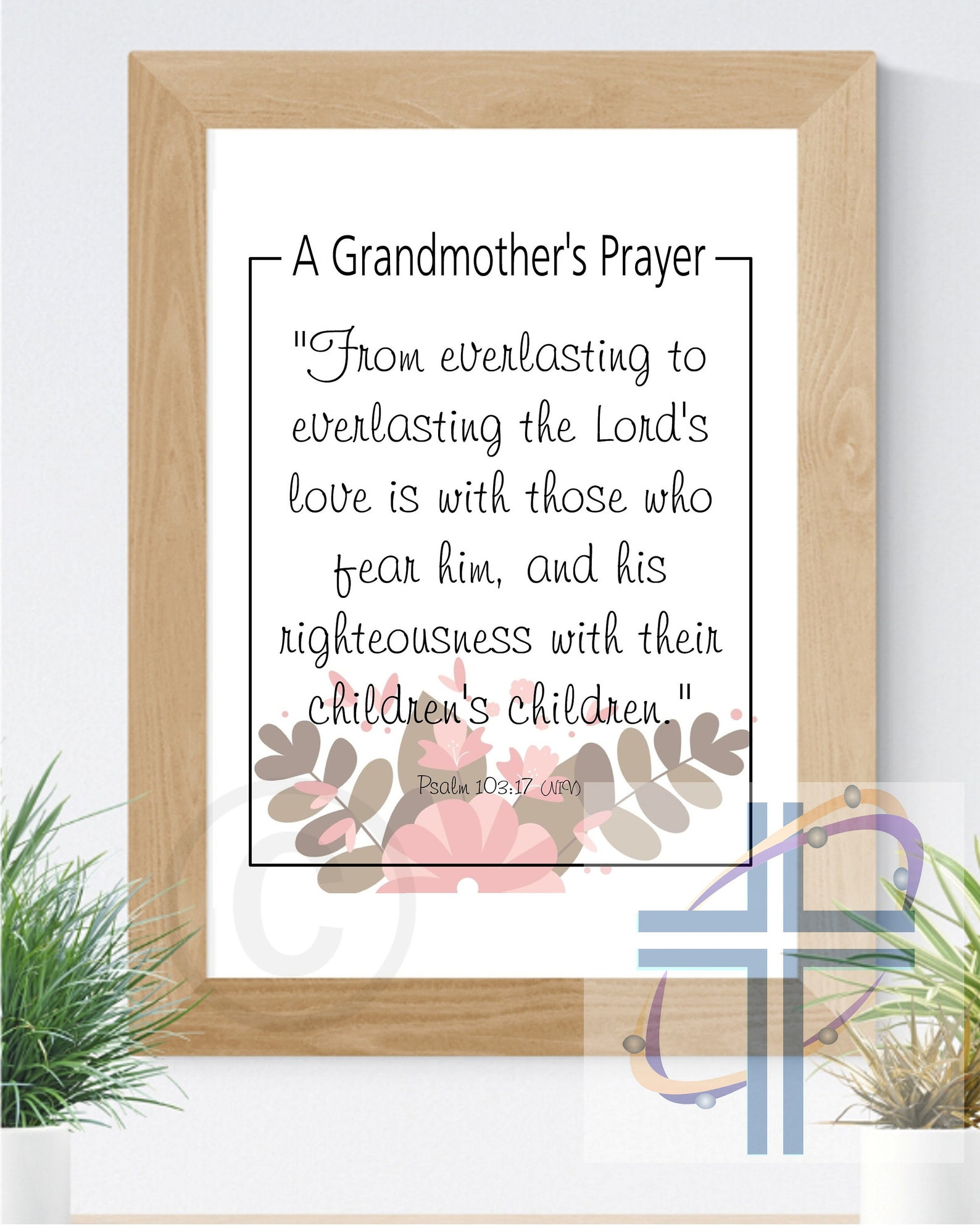 Grandmother's Gift Prayer Printable Poster Inspirational Etsy