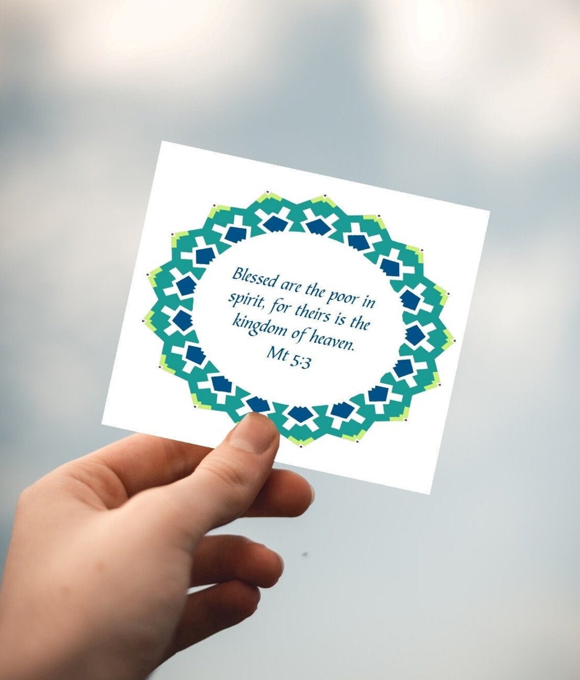 Beatitudes Bookmark Memory Cards Kingdom Living Bible Etsy
