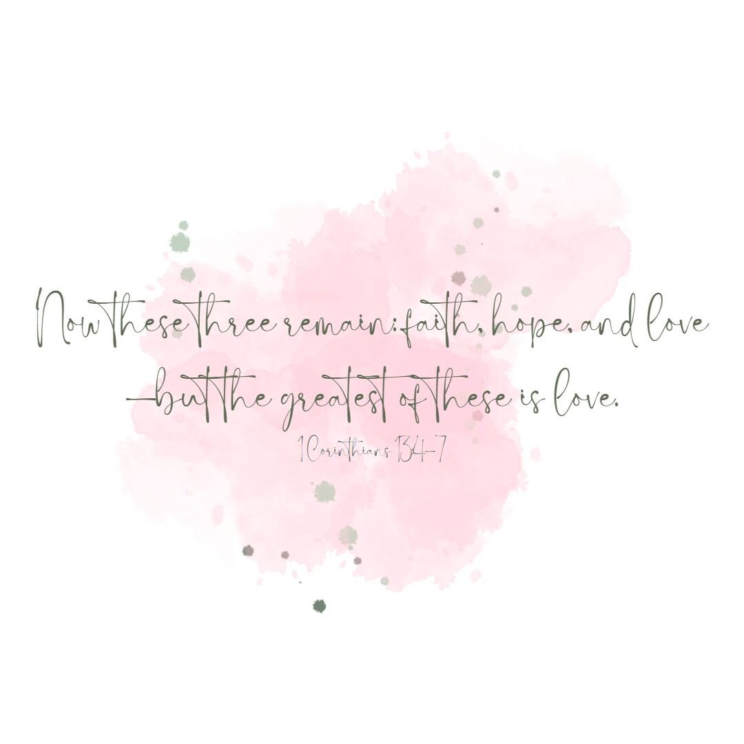 Love Note Scripture Cards FOUR Printable Christian Greetings Bible