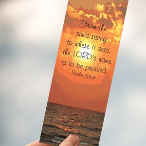 Lords Prayer & Psalms Bookmarks Inspirational Scripture Verses Christian Book Club Gifts Printable Bible Study Bookmark Our Father image 4