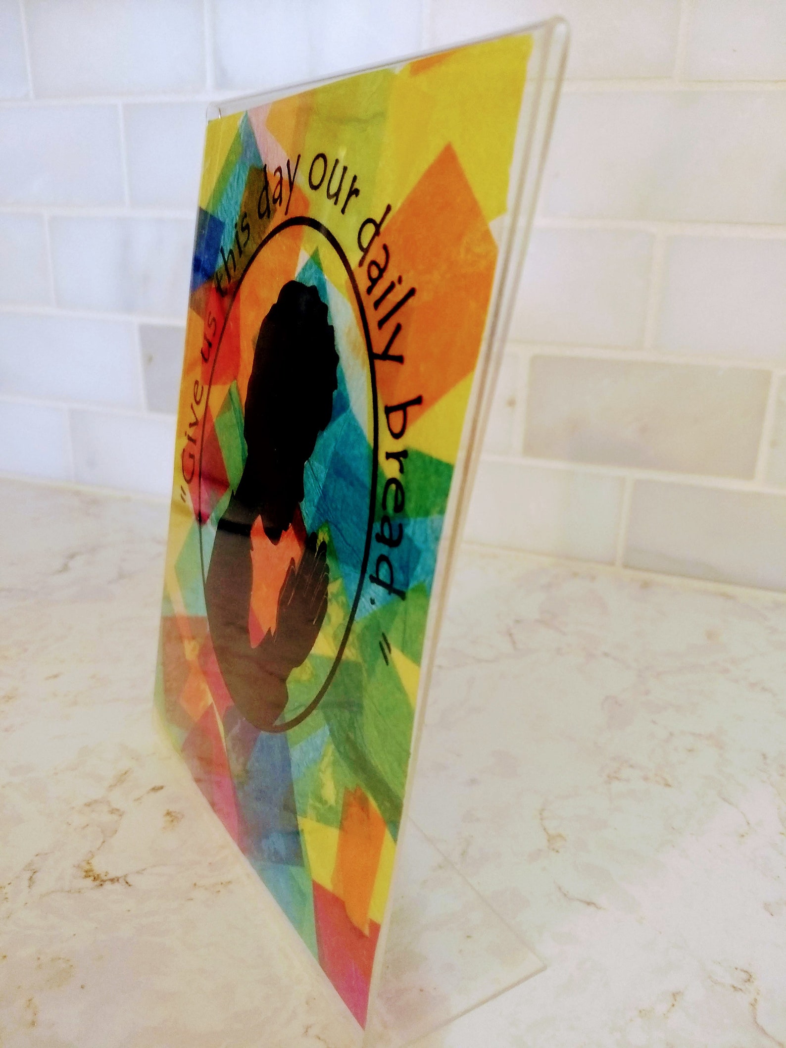 Our Daily Bread Craft Easy stained Glass Art Etsy