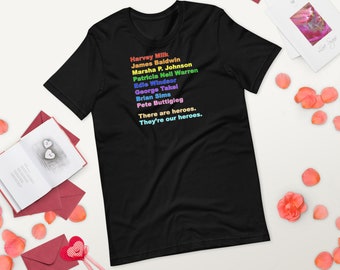 PRIDE - Heroes of LGBTQ+ Community Short-Sleeve Unisex T-Shirt