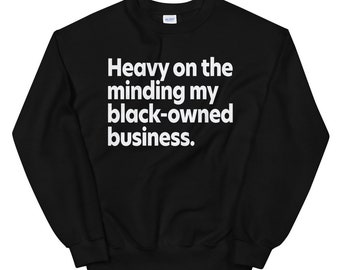 Sudadera Unisex de negocios de propiedad negra