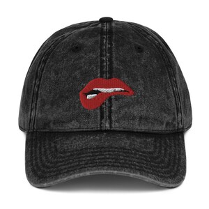 Biting Lip Vintage Cotton Twill Cap