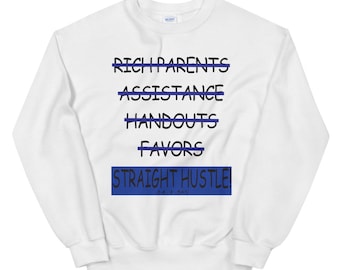 Sudadera Blue Straight Hustle Unisex