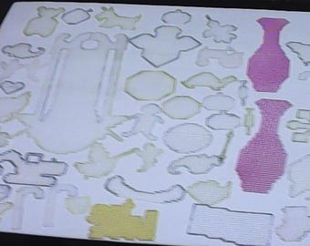 Niezszyte wycięcia z płótna plastikowego