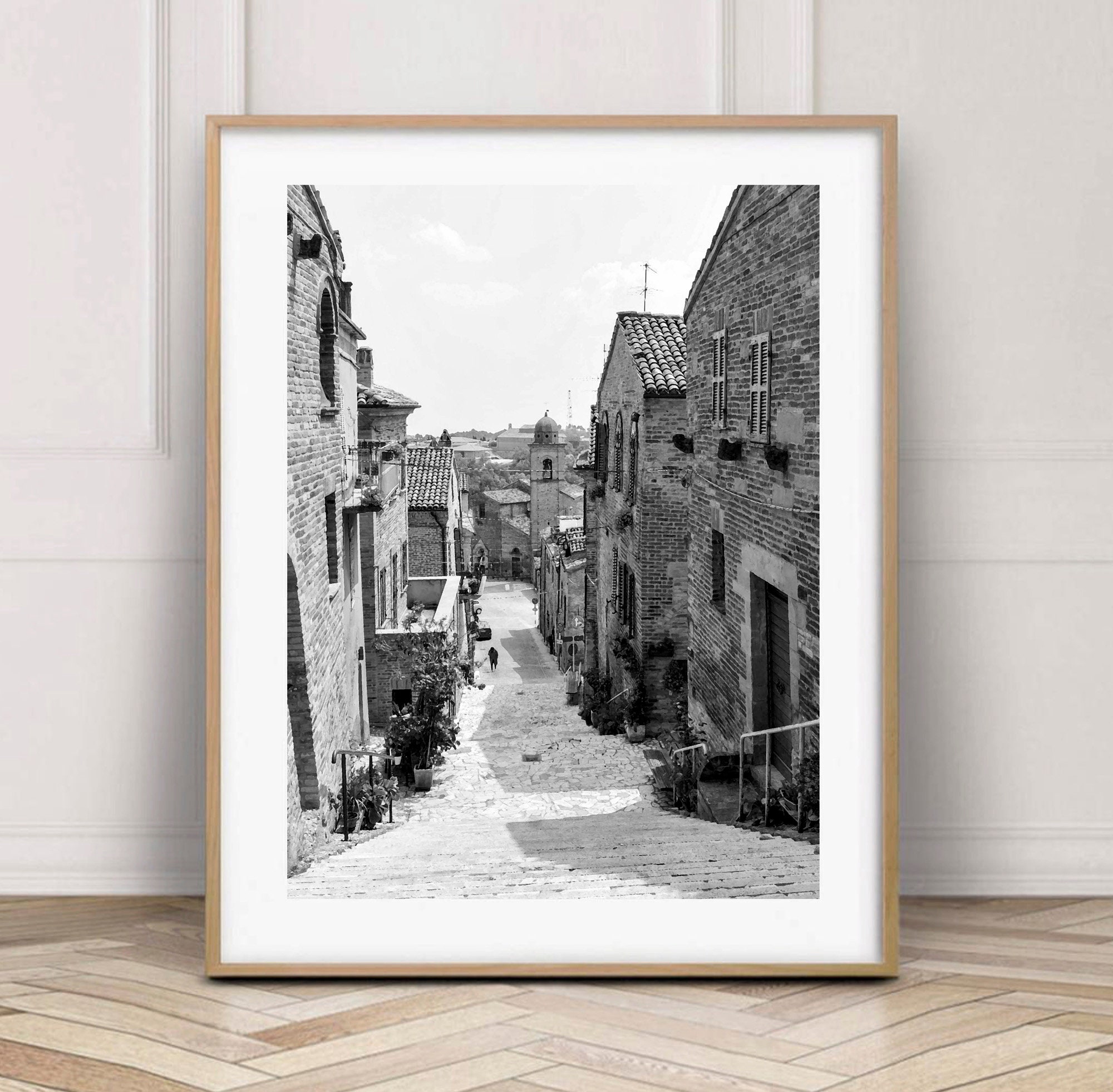 Printable Black and White Italy Photography, Italy Printable Wall Decor