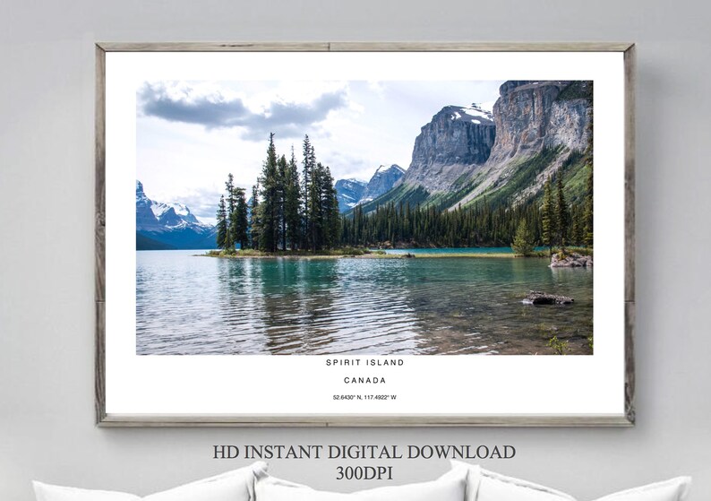 Spirit Island Poster Printable Canada Wall Decor Photography - Etsy