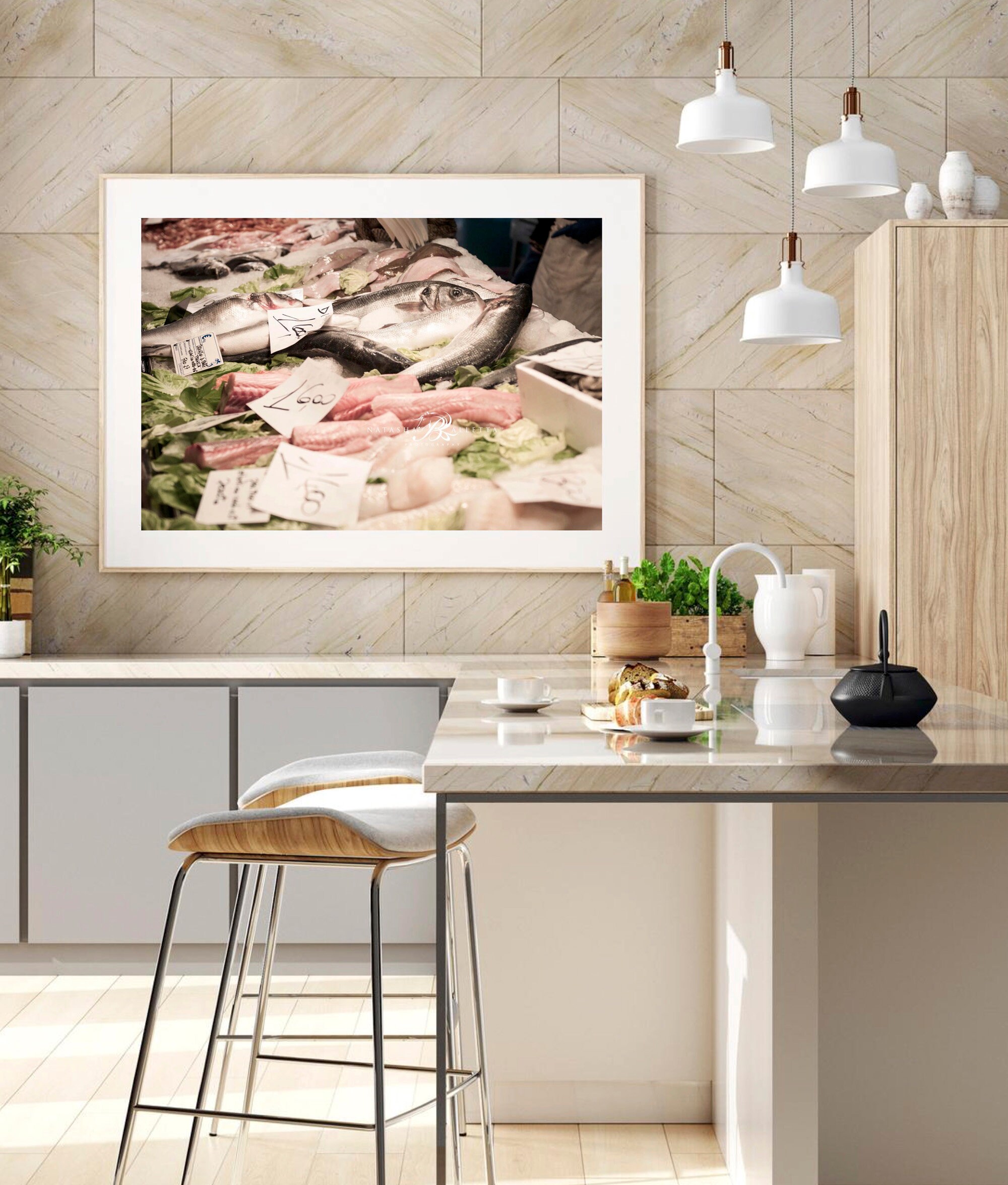 Kitchen Fish Poster Fish Market Photography Kitchen Food Art Downloads Printable - Etsy