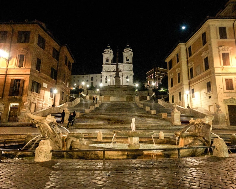 Spanish Steps Rome Vector Spanish Steps Rome Print, Printable Italy Wall Art, Instant Digital ...