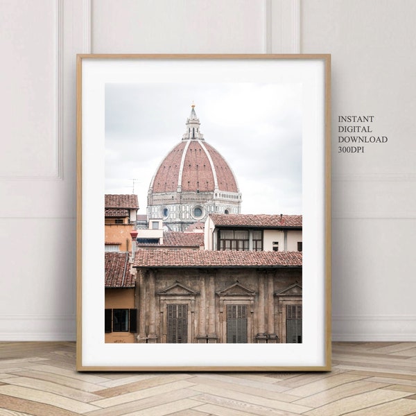 Digital download Italy, Il Duomo Florence, Italy architecture printable, Europe photography 8 x 10, Travel gallery wall decor, New home gift