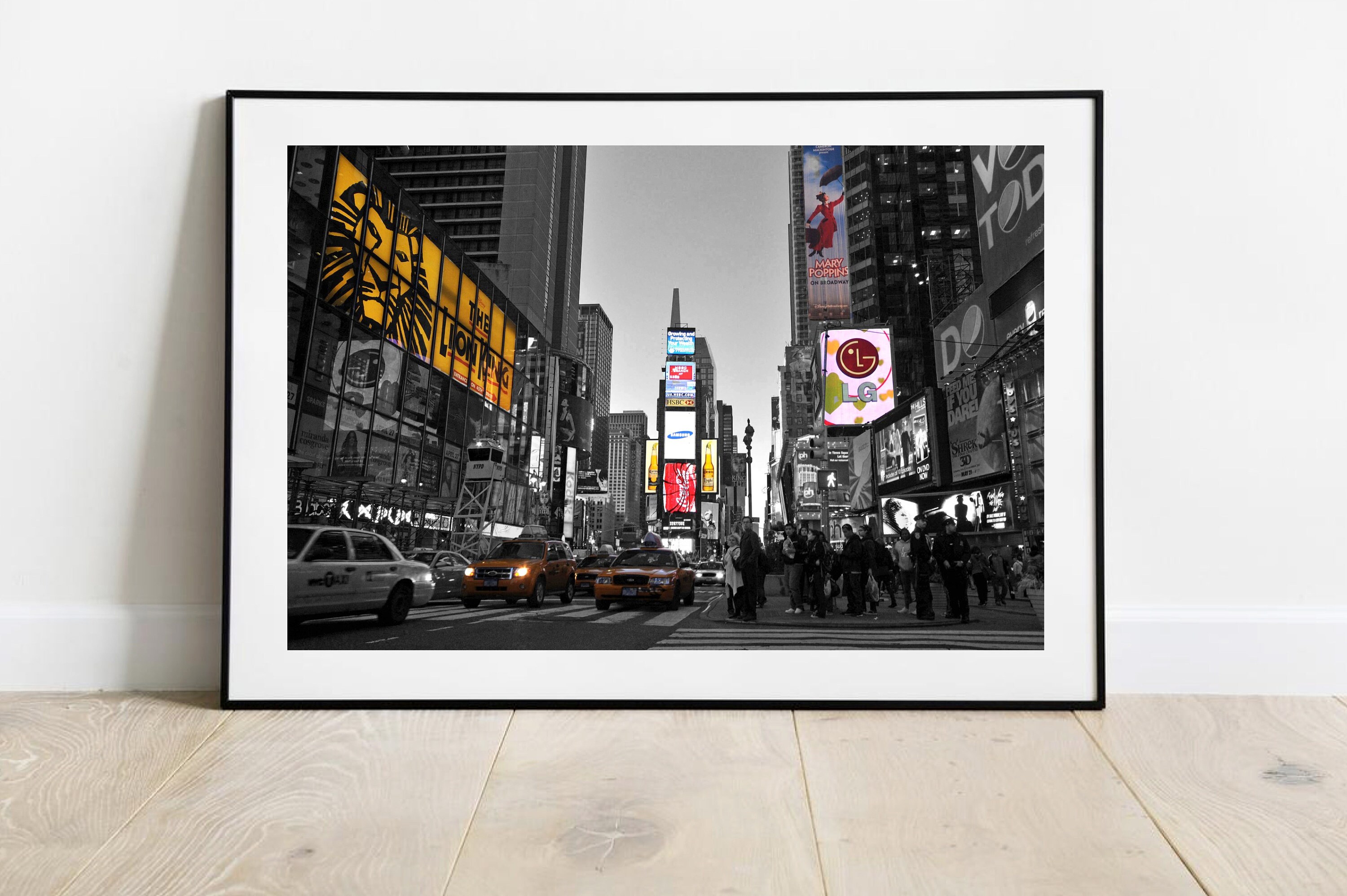 「TIMES SQUARE」ロジャーヴィラー ３Dアート サイン有 TIMES SQUARE」ロジャーヴィラー 3Dアート サイン有