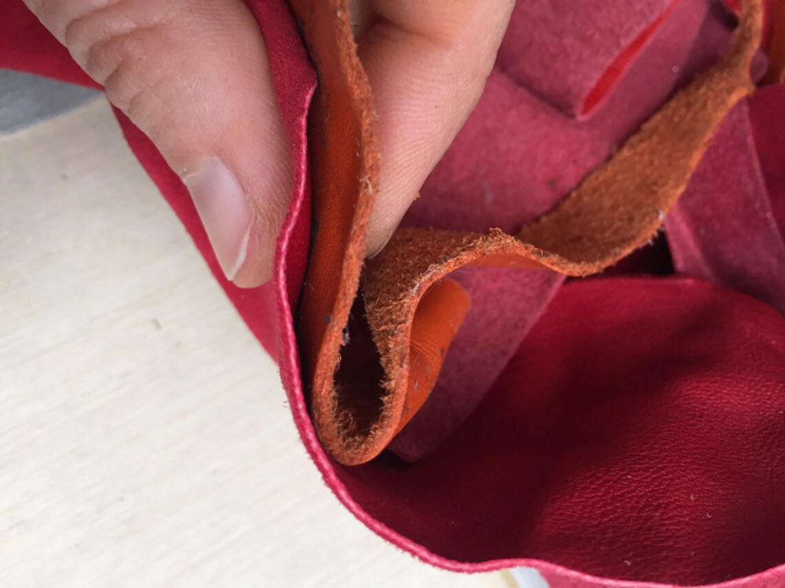 Leather scraps leather leftovers different size craft/art Etsy