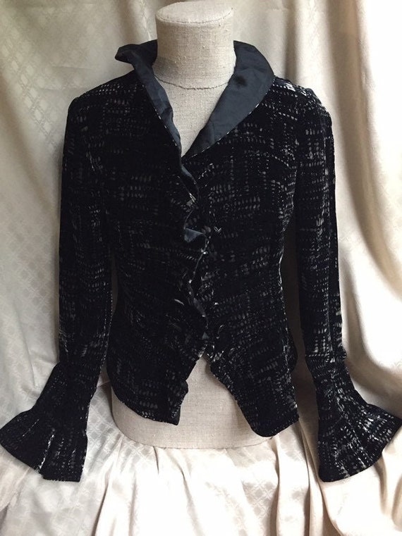 Vintage velvet jacket cocktail jacket women evening jacket Etsy
