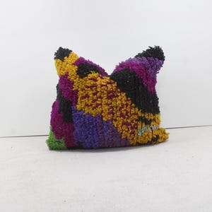 Almohadas marroquíes vintage 100% lana, almohada absolutamente preciosa, diseño marroquí bereber para el hogar, Kilim bereber hecho a mano P289