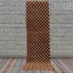 Moroccan Runner Rug,Beni Ourain Runner,Moroccan Rug Runner BeniOurain Hallway Rug,Custom Hall Runner Berber Carpet,Berber Runner,Wool Runner