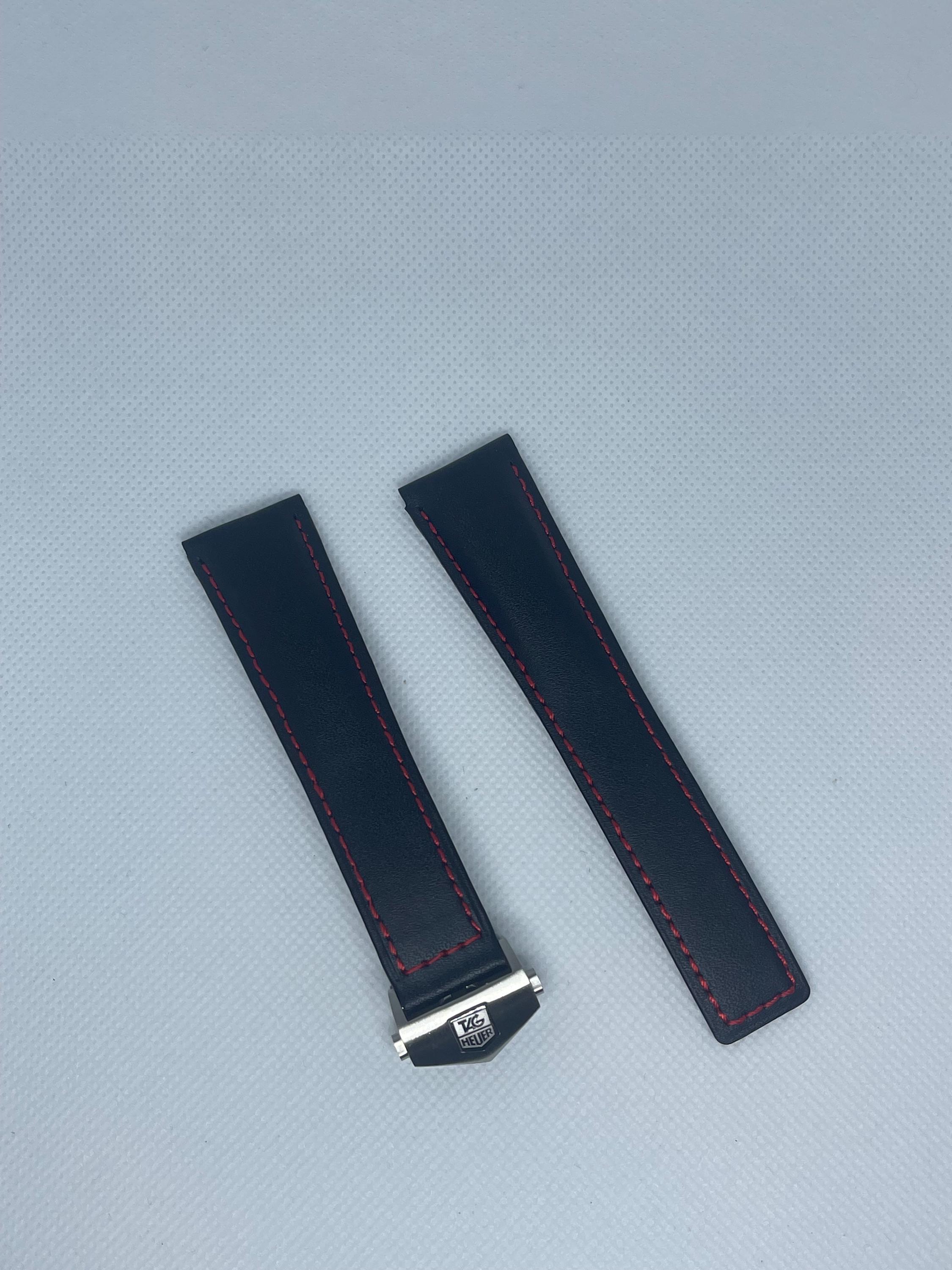 Echtes Lederband 22mm Für Tag Heuer F1 Armband Rote