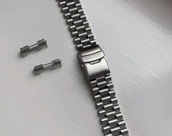 20mm 22mm for seiko president stainless steel strap/bracelet/ band with  curved lug ends
